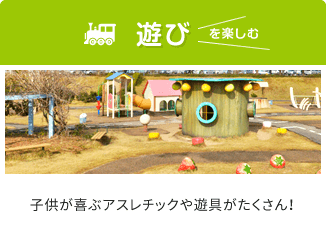 ワインの試飲、お土産物も充実♪子供が喜ぶアスレチックや遊具がたくさん！